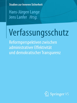 cover image of Verfassungsschutz